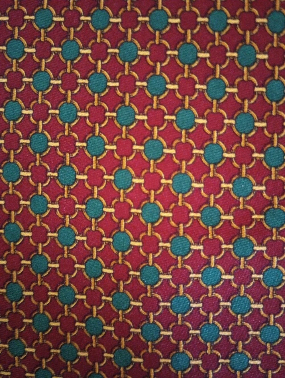 Brooks Brothers Makers Vintage Green Red Gold Necktie Preppy Academia Ivy League